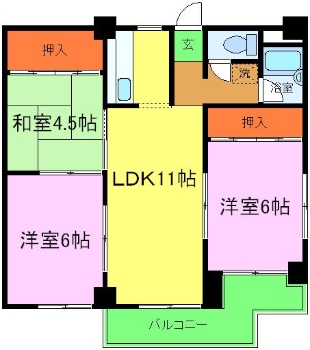 コーポ千萩の間取り