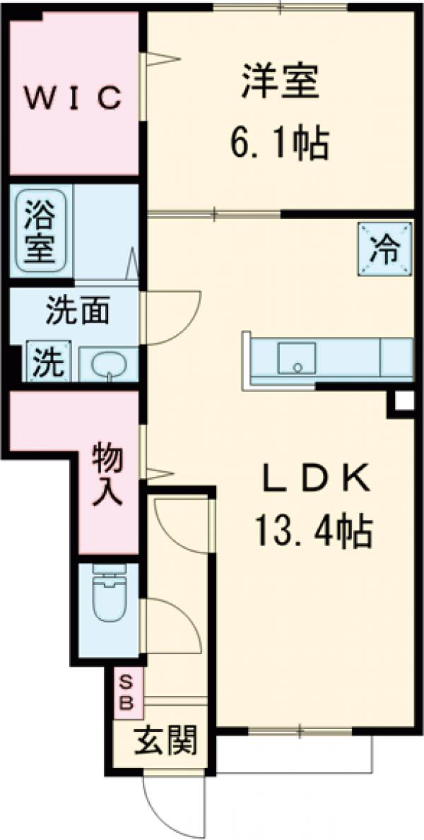アルルⅠ番館の間取り