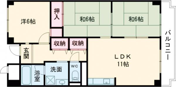 ヴィラコスモスの間取り