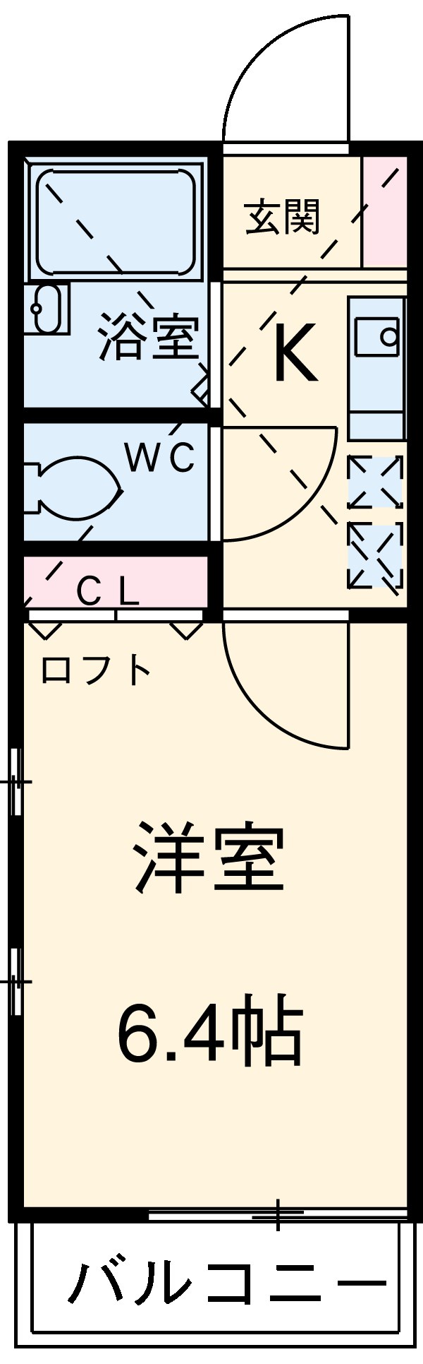 NKハイツⅡの間取り