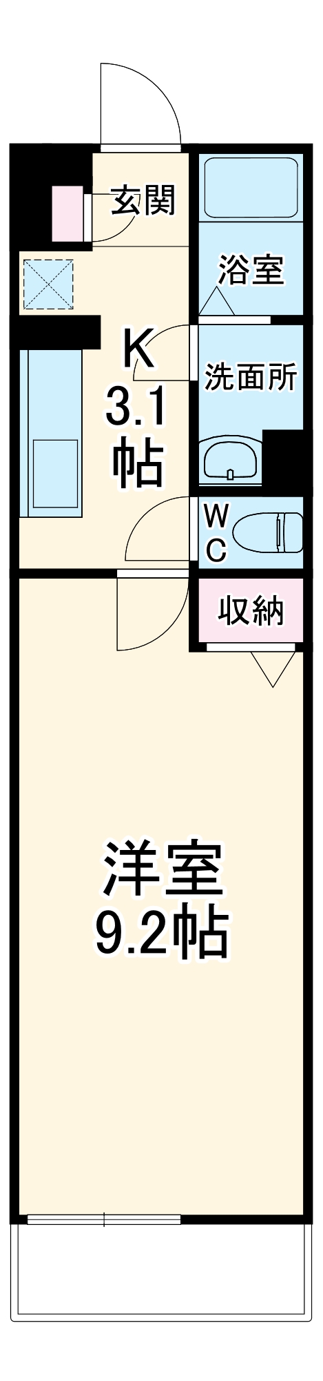 MESSAGEの間取り