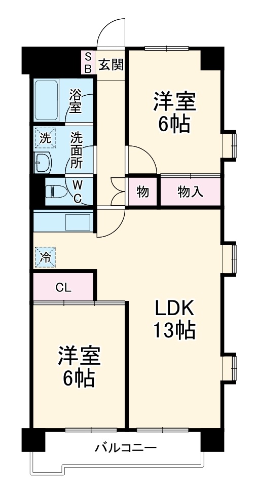 シティハイツオーキッドの間取り