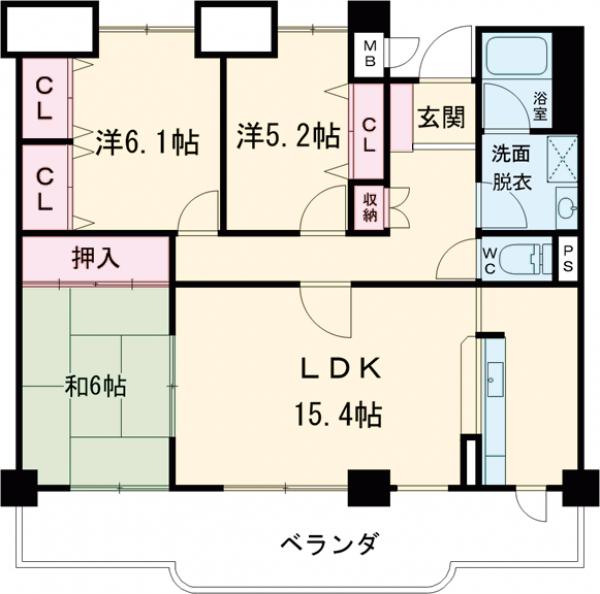 Casa Porto 岸和田の間取り