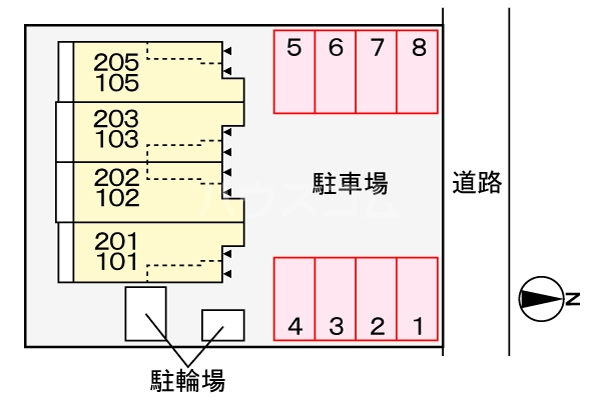 2/8 駐車場