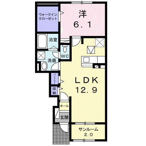 フィア クレーⅣの間取り