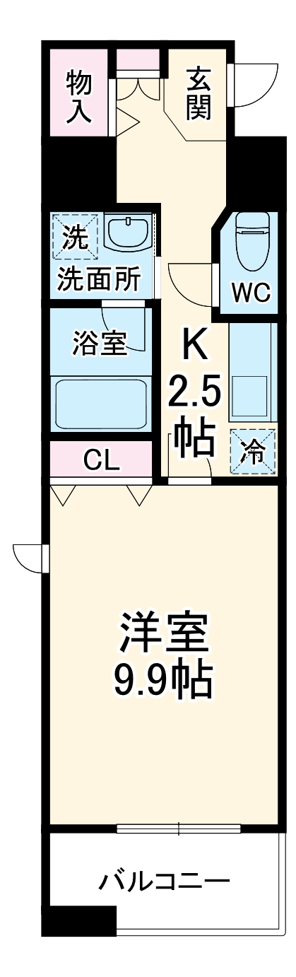 カーサビアンカ東岡崎の間取り
