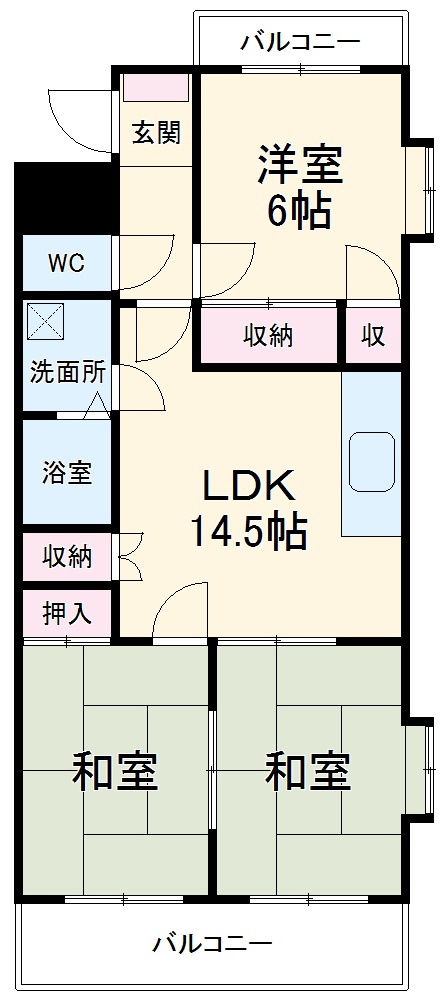 森下マンションの間取り
