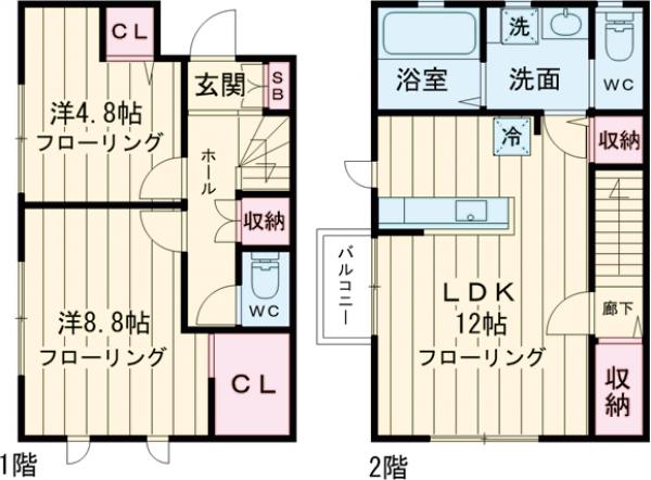 シャルム・エフの間取り