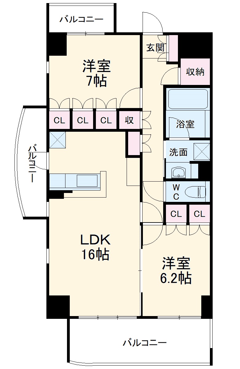 サムティレジデンス名城公園の間取り