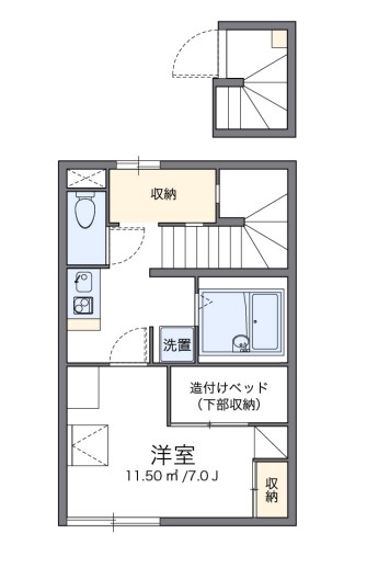レオパレスシルフィの間取り