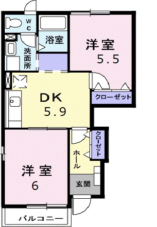 フロールの間取り