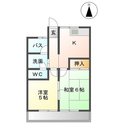 コーポ石川Ⅱの間取り