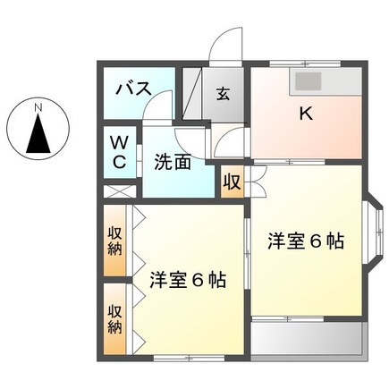 サンタプレイス吉田の間取り