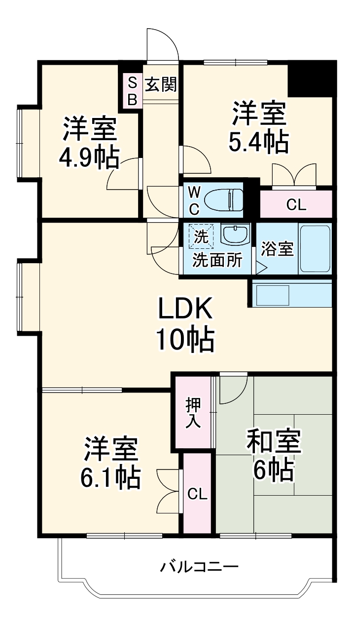 ウィスタリアⅡの間取り