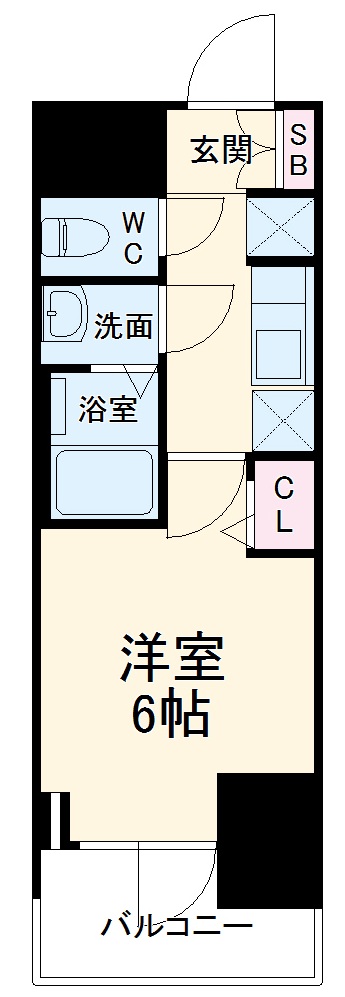プレサンス名古屋幅下ファビュラスの間取り