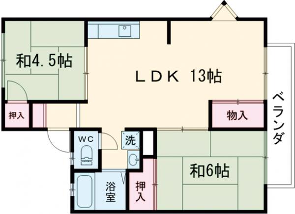 スカイコーポの間取り