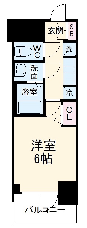 プレサンス名古屋幅下ファビュラスの間取り