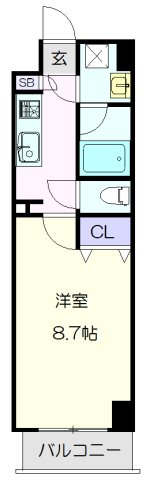 ルミノス千種の間取り