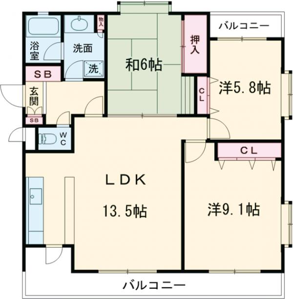 フェニックスコート二子玉川の間取り
