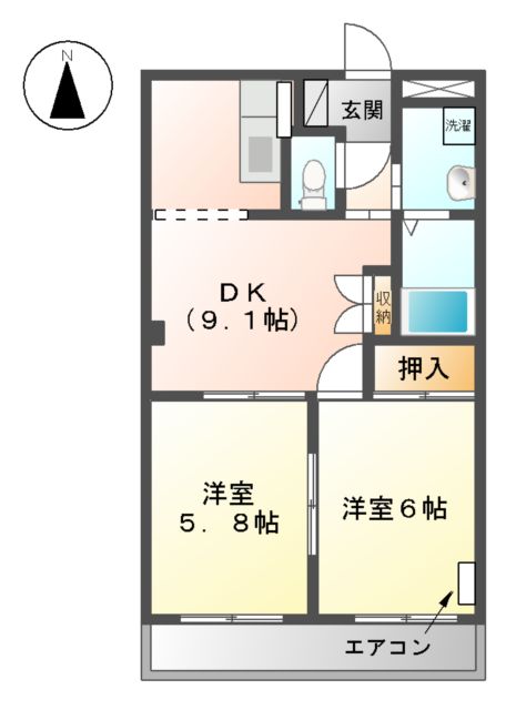ブランシェの間取り