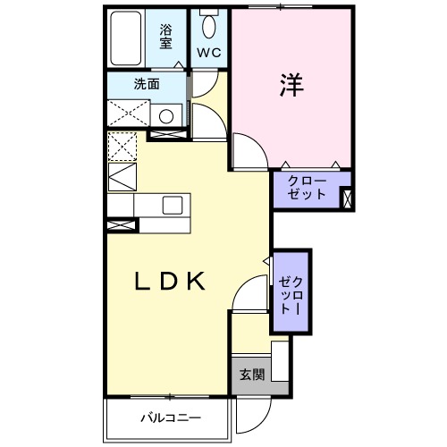 コリーヌの間取り