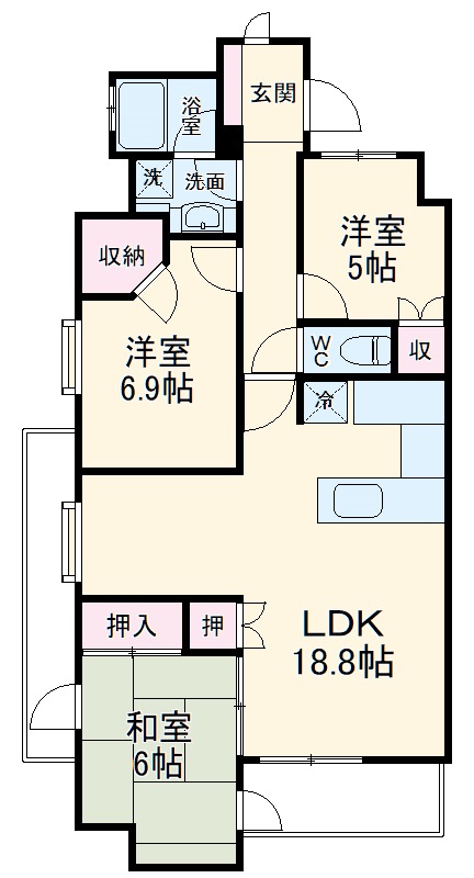 プランヴェール南浦和の間取り