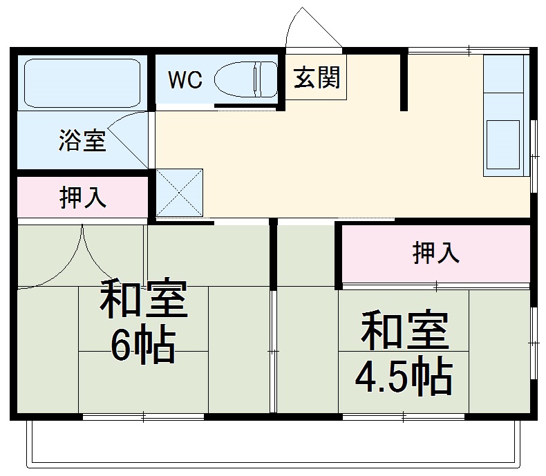 ひぐらし荘の間取り