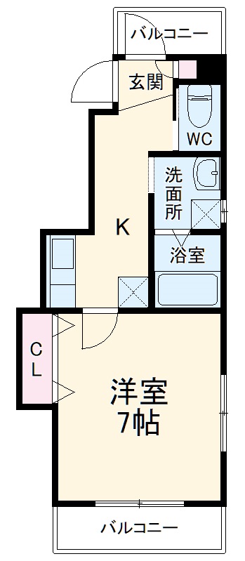 テゾーロ弐番館の間取り