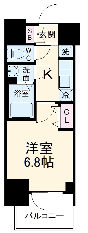 プレサンス名古屋幅下ファビュラスの間取り