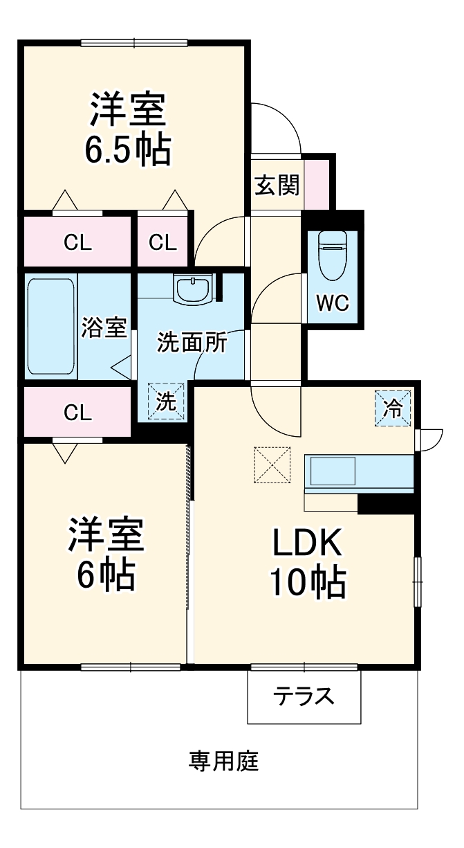 キャトルセゾン伊藤Ⅱの間取り