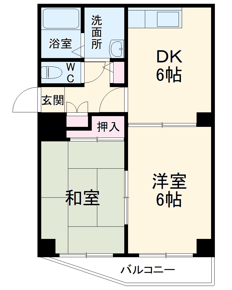 セザール衣笠公園の間取り