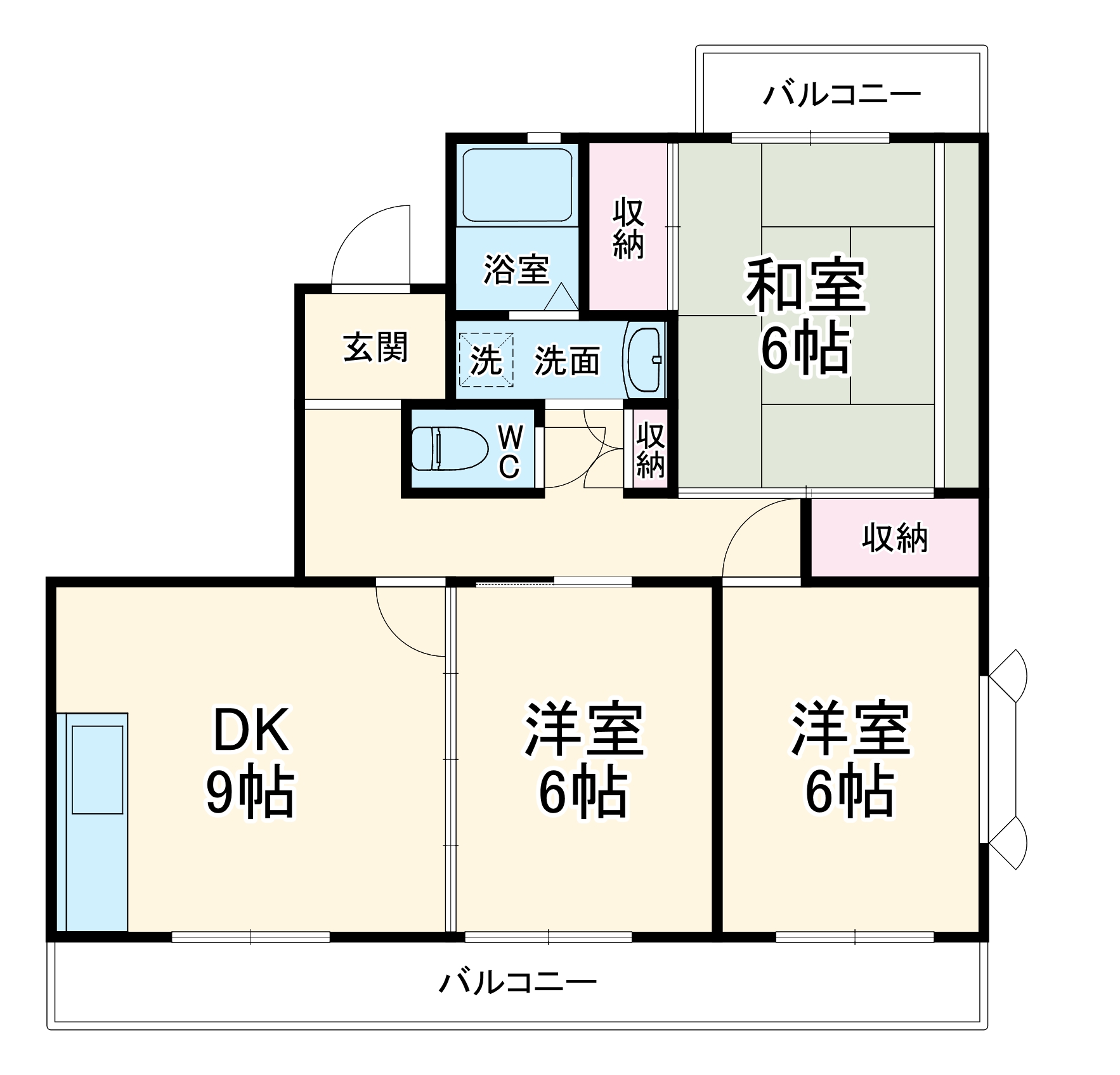 ＢＥＬ・ＡＩＲ佐鳴台の間取り