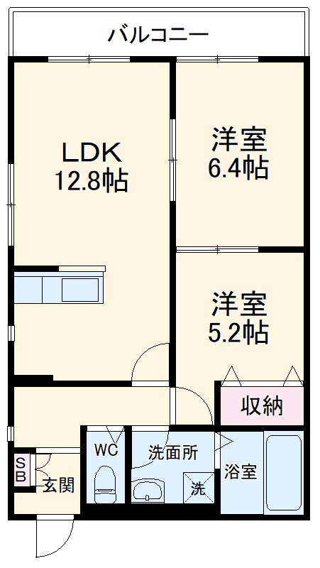 メゾンとっくの間取り