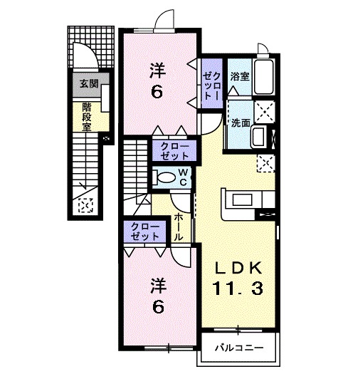 シュティル Eの間取り