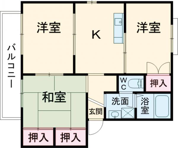 サニーコート半田の間取り