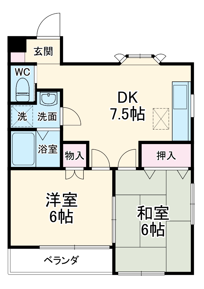 ハイツ・チムニーの間取り