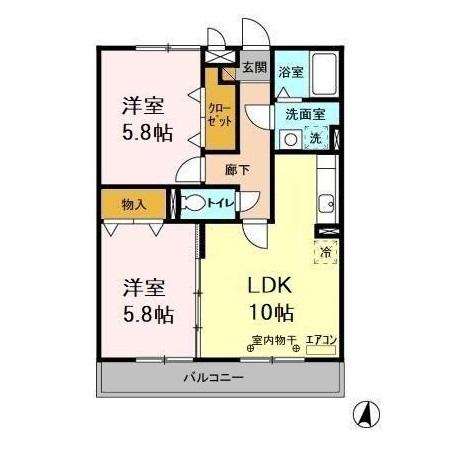 グレースヒルズ Ⅱの間取り