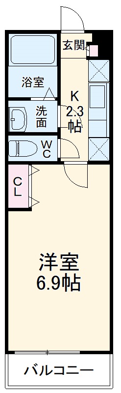 CASA新船橋の間取り