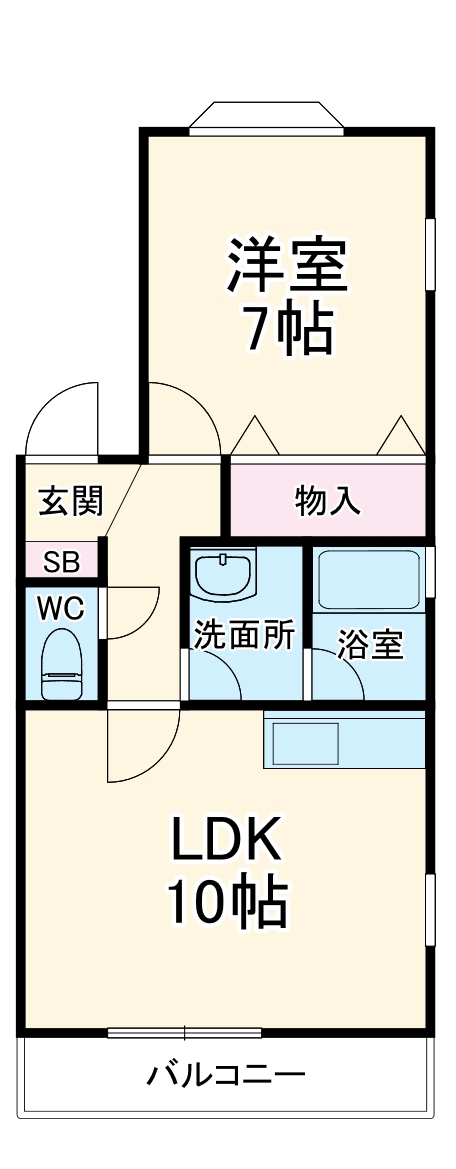 コープEの間取り