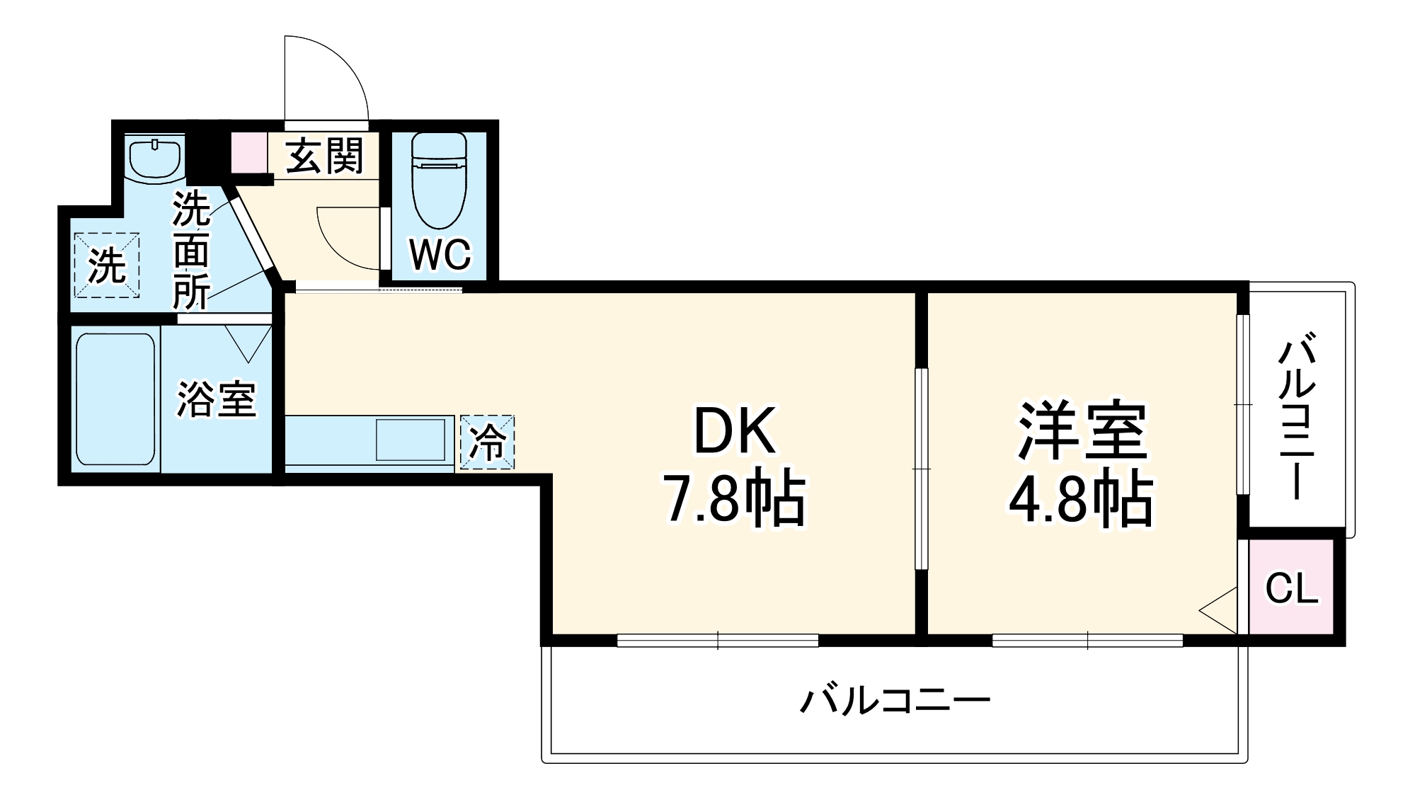 Les Ailes Vの間取り