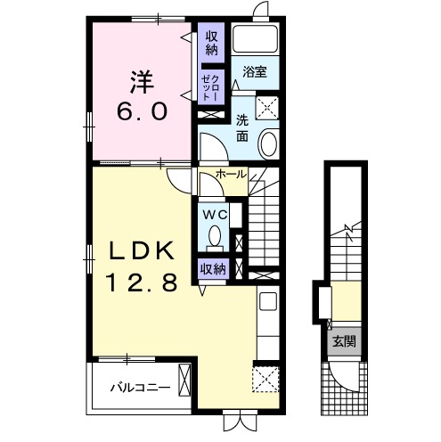 プリムローズ KSの間取り