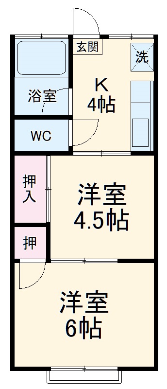 第2山仁ハイツの間取り