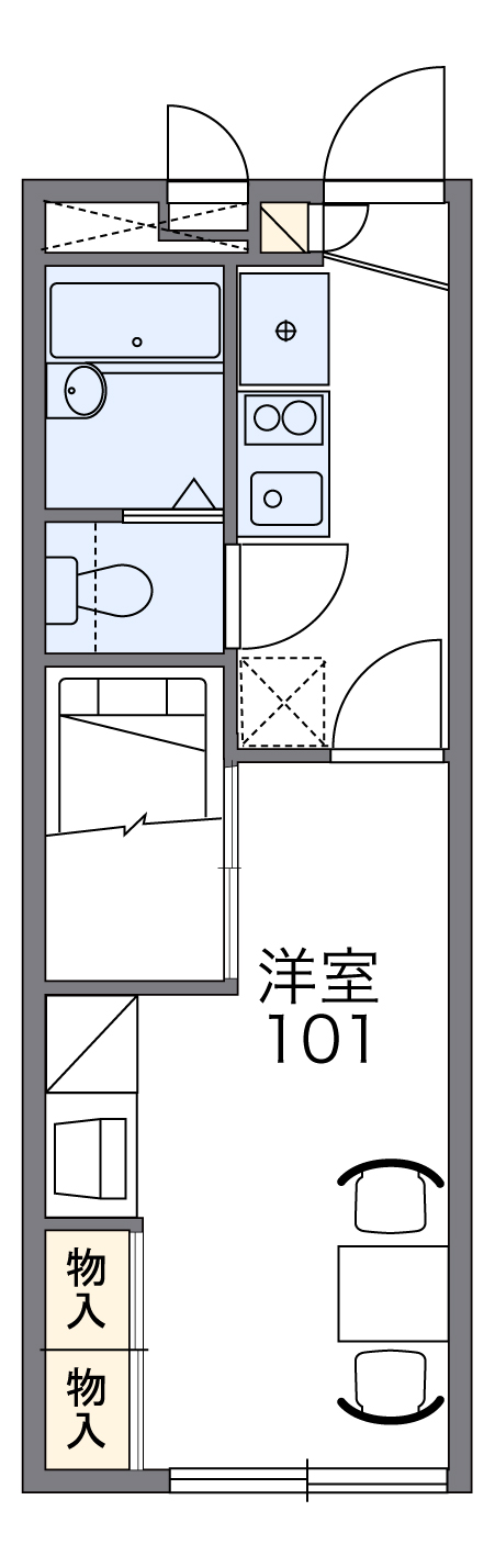 レオパレスクォリティハイツ平子の間取り