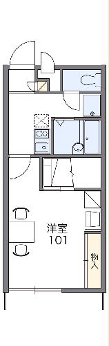 レオパレスさぎしまⅢの間取り