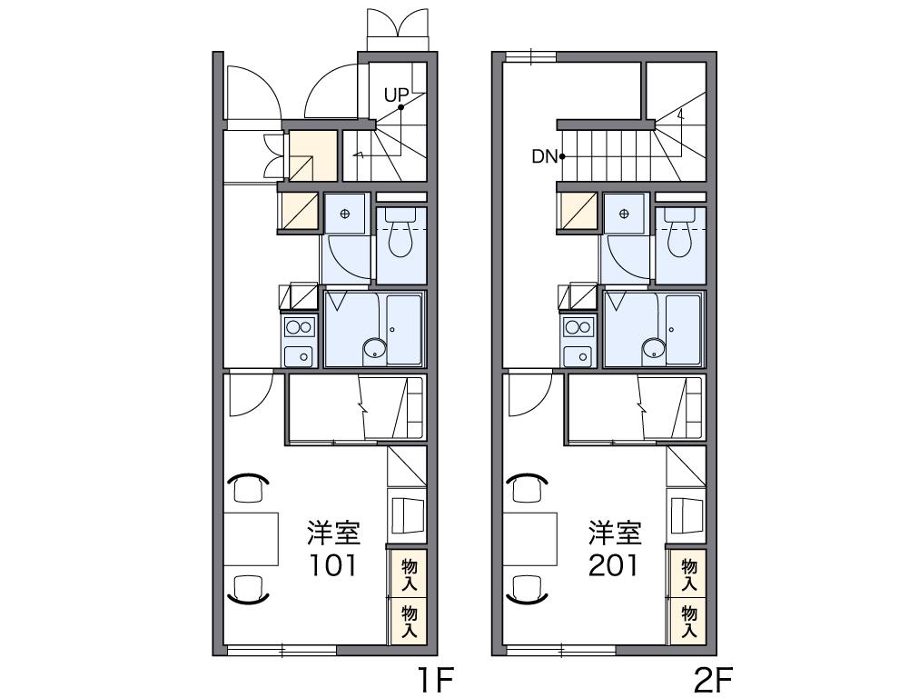 レオパレスイナバウアー2006の間取り