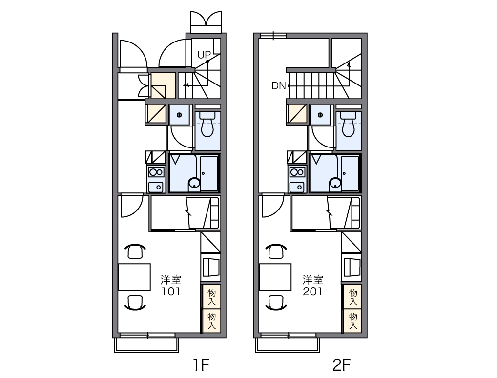 レオパレスアイⅡの間取り