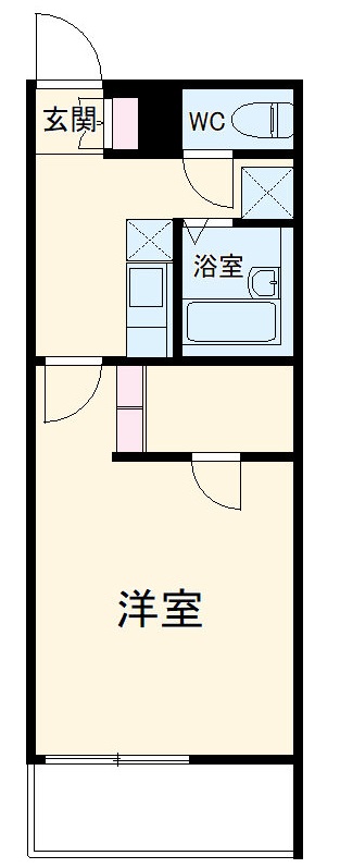 レオパレスアゼリアパークの間取り