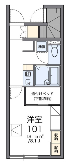 レオパレスムツミの間取り