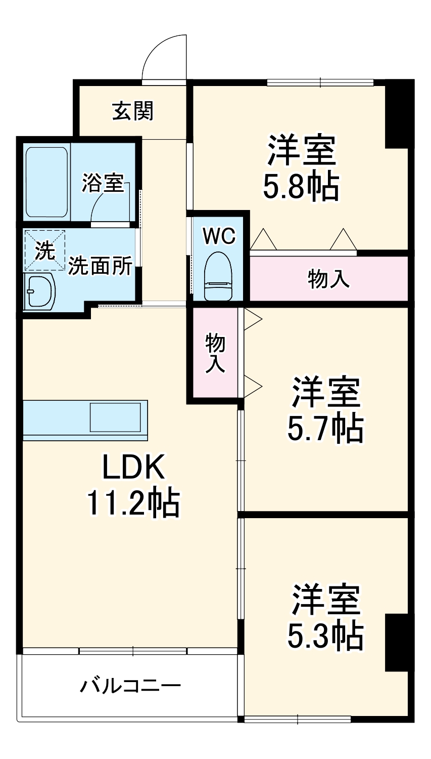 アルコリバーサイドの間取り