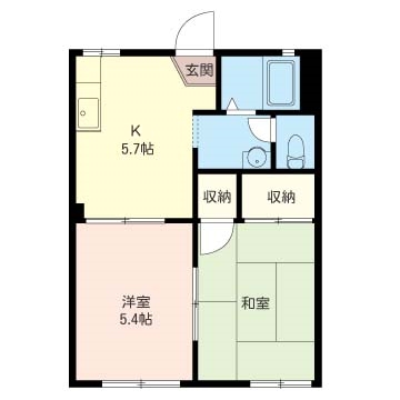 ルミエール Aの間取り